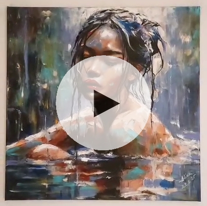 ArteDiAlina.com painting: Blue Rose